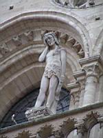 Paris - Notre Dame - Statue de Adam